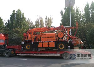 混凝土濕噴台車發貨現場