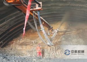 隧道（dào）機械臂濕噴機施工視頻