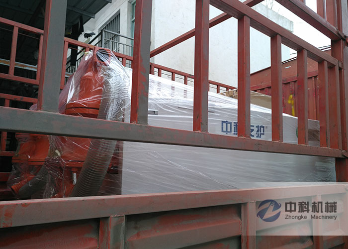 中鐵十一局水泥砂漿注漿機發貨現場-0