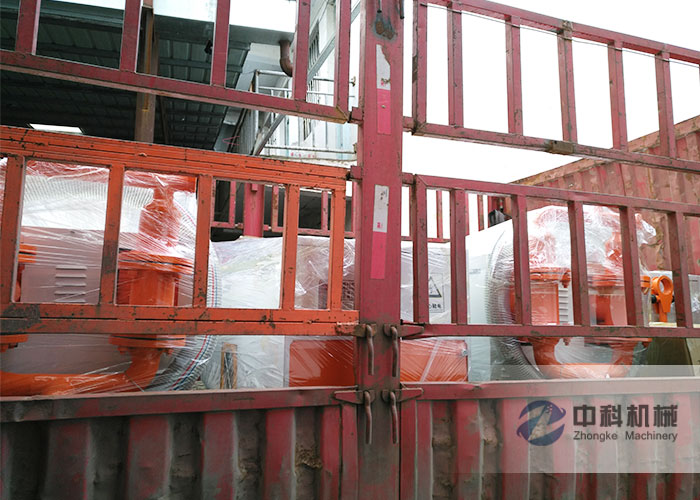 杭州液壓水泥砂漿注漿機發貨現場-0