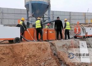 ZKSJ200雙（shuāng）缸液壓砂漿泵施工視頻