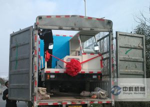 ZKHP20G車載混凝土濕噴台車發貨現場（chǎng）