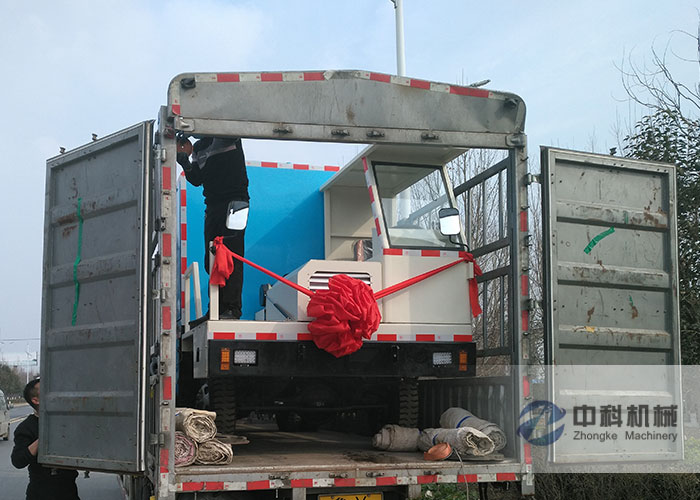 ZKHP20G車載混凝土濕（shī）噴台車發貨現場-0