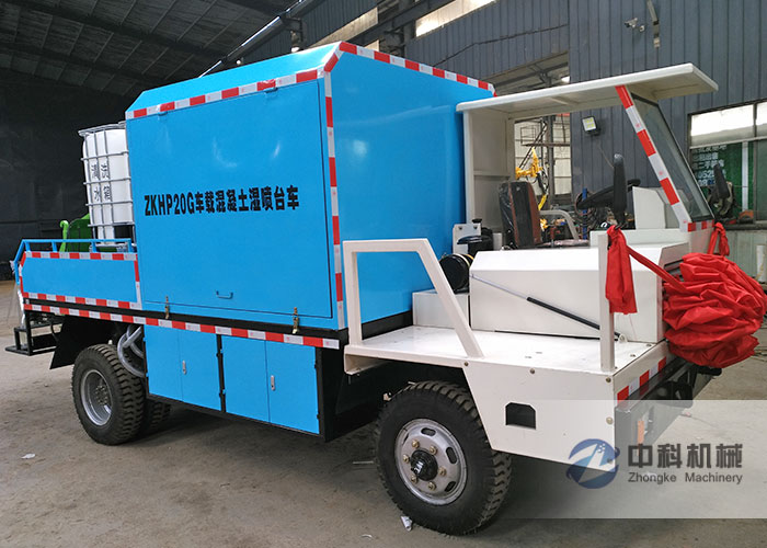 ZKHP20G車（chē）載混（hún）凝（níng）土濕噴（pēn）台車發貨現場-1