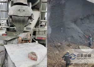 ZK700轉子活塞式混凝土（tǔ）濕噴機施工視頻