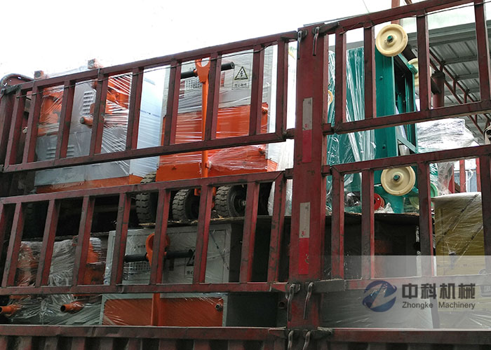 廣州液壓雙液（yè）注漿機、擠壓式注漿機發貨現場-0