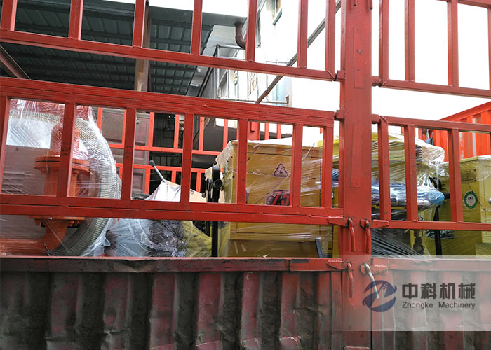 石家莊雙液變量注（zhù）漿機、水泥砂漿注（zhù）漿機、PZ-6噴漿機發貨現場-0