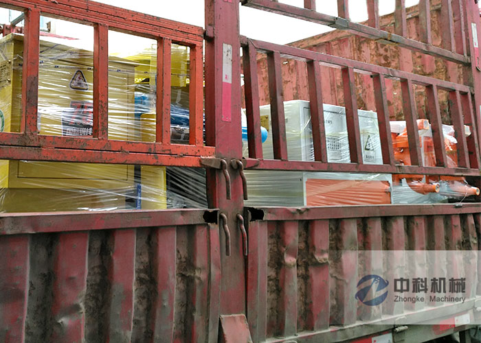 武漢雙（shuāng）液注漿機、PZ-6混凝土噴漿機發貨現場-0