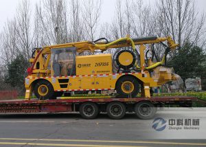 混凝土濕噴台車發貨現場