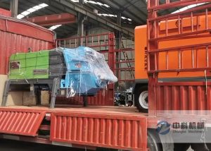 雄安（ān）新區液壓濕噴機、空壓機發貨現場