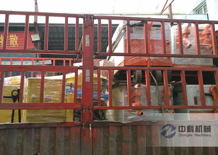 沈陽雙液注漿機、PZ-6混凝土噴漿機發貨現場-0