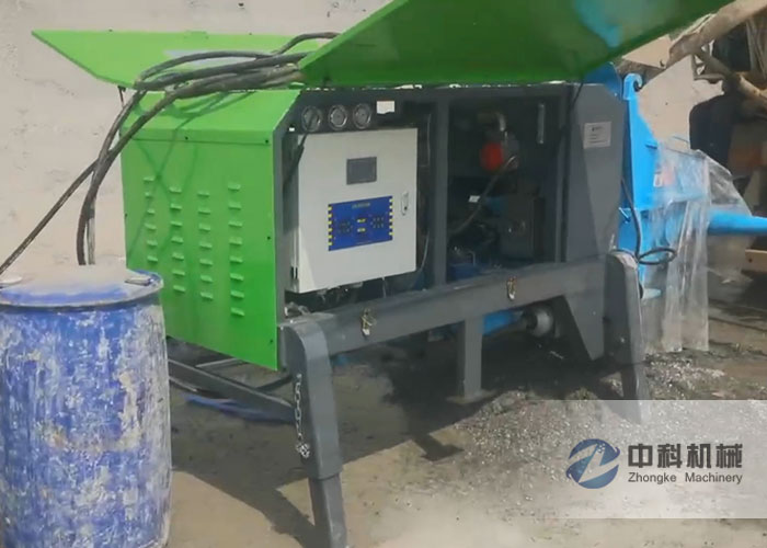 90液壓濕噴機、配套（tào）16立方螺杆空壓機施工視頻