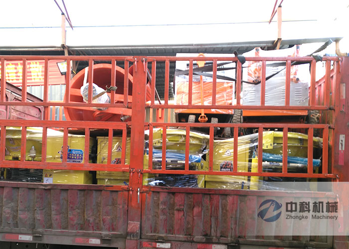 武漢雙液注漿機、PZ-6混凝土噴漿機、灰漿攪（jiǎo）拌機發貨現場-0