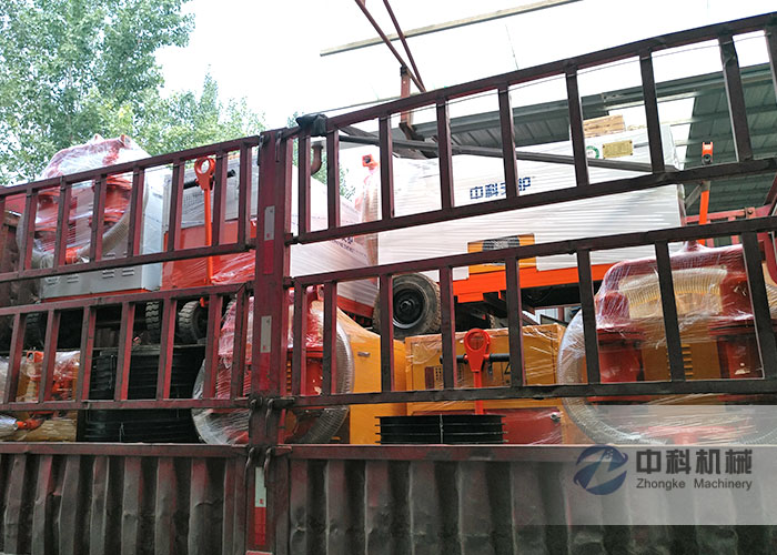 昆明雙液注漿機、液壓砂漿注漿機（jī）發貨現（xiàn）場