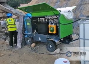 90A液壓濕噴機施（shī）工現場