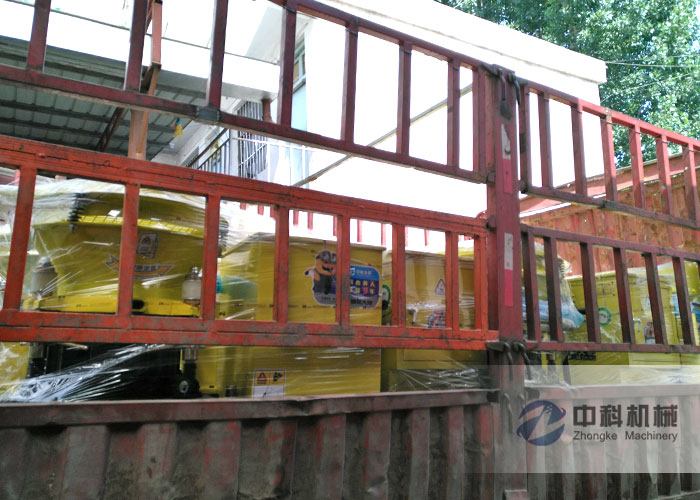 蘭州（zhōu）PZ-6混凝土噴漿機發貨現場-0