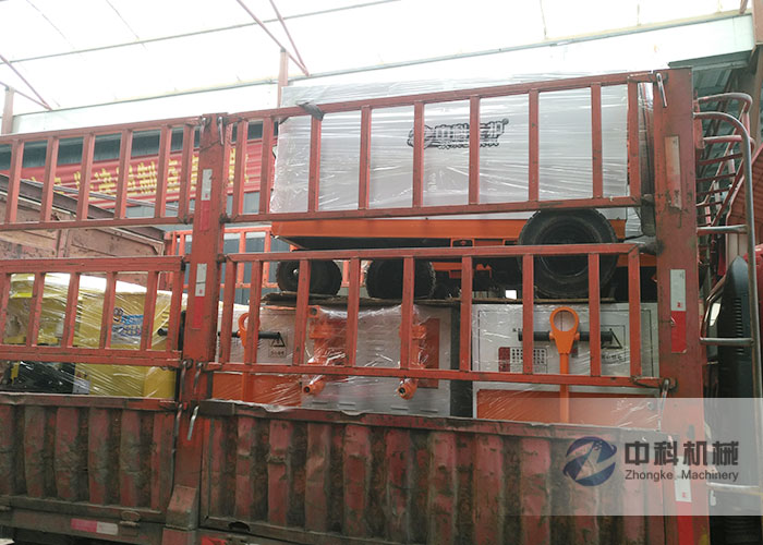 濟南雙液（yè）注漿機、雙缸砂漿（jiāng）泵、PZ-6混凝土噴漿機發貨現場-0