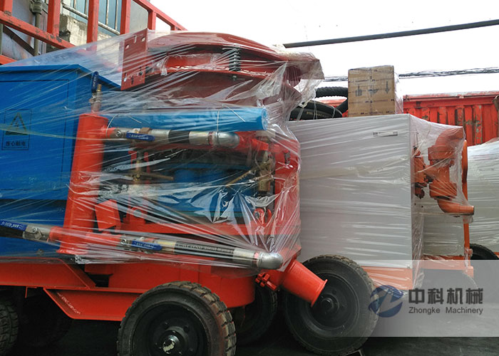 太原雙液注漿機、PZ-6混凝土噴漿機發貨現場-0