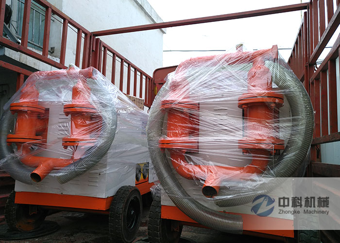 上海液壓水泥（ní）砂漿注漿機發貨現場-0