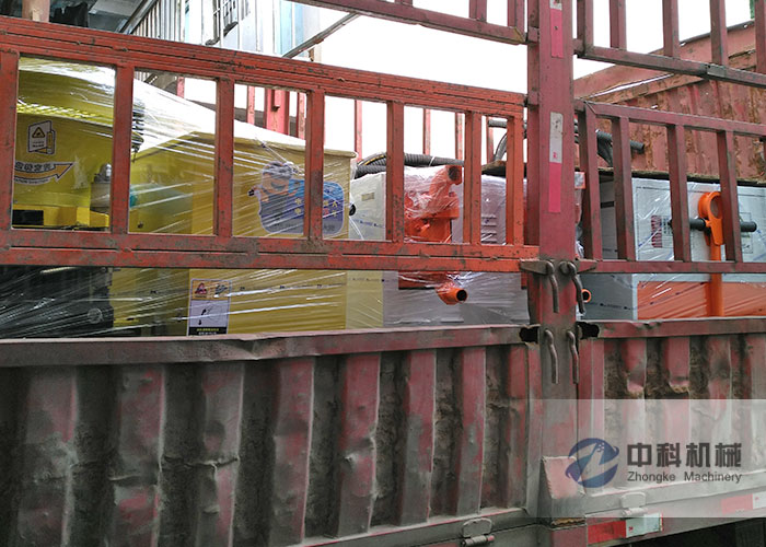 合肥雙液注漿機、PZ-6混凝土噴漿機（jī）發貨現場（chǎng）