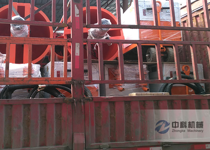 天津雙液注漿機（jī）、灰漿（jiāng）攪拌機發貨現（xiàn）場-0