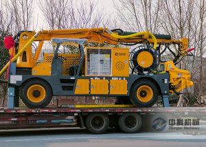 ZHSP3016工程底盤混凝土濕噴台車發（fā）貨現場