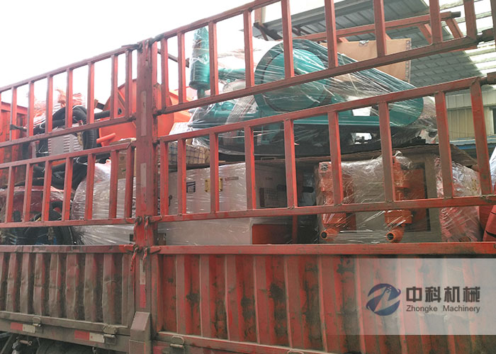 廣州雙液注漿（jiāng）機、BW250注漿機、灰漿攪拌機發貨現場