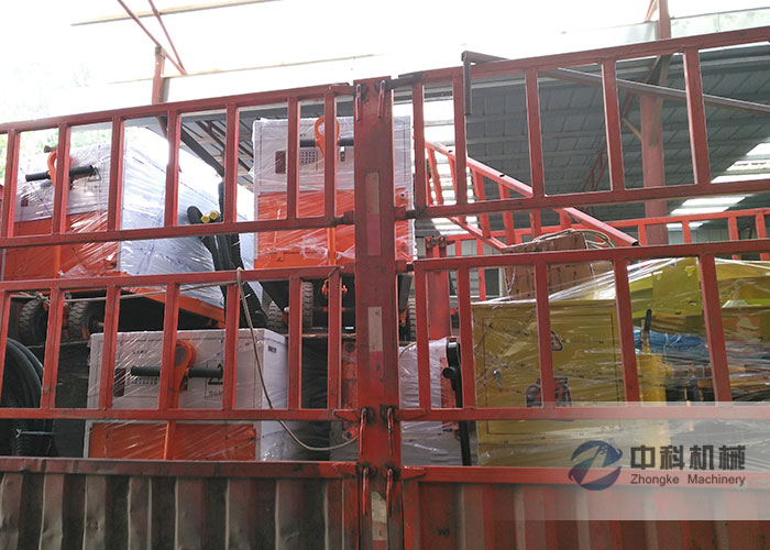 西安雙液注漿機、PZ-6混凝土噴漿機發貨現場