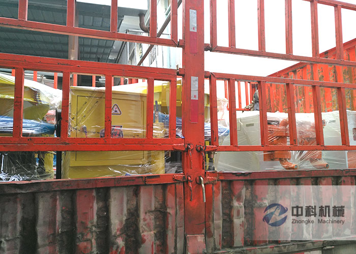 石家莊雙液注漿機、PZ-6混凝土噴漿機發貨現場