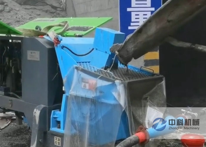 中國水電五局液壓濕噴機（jī）施工現場-1